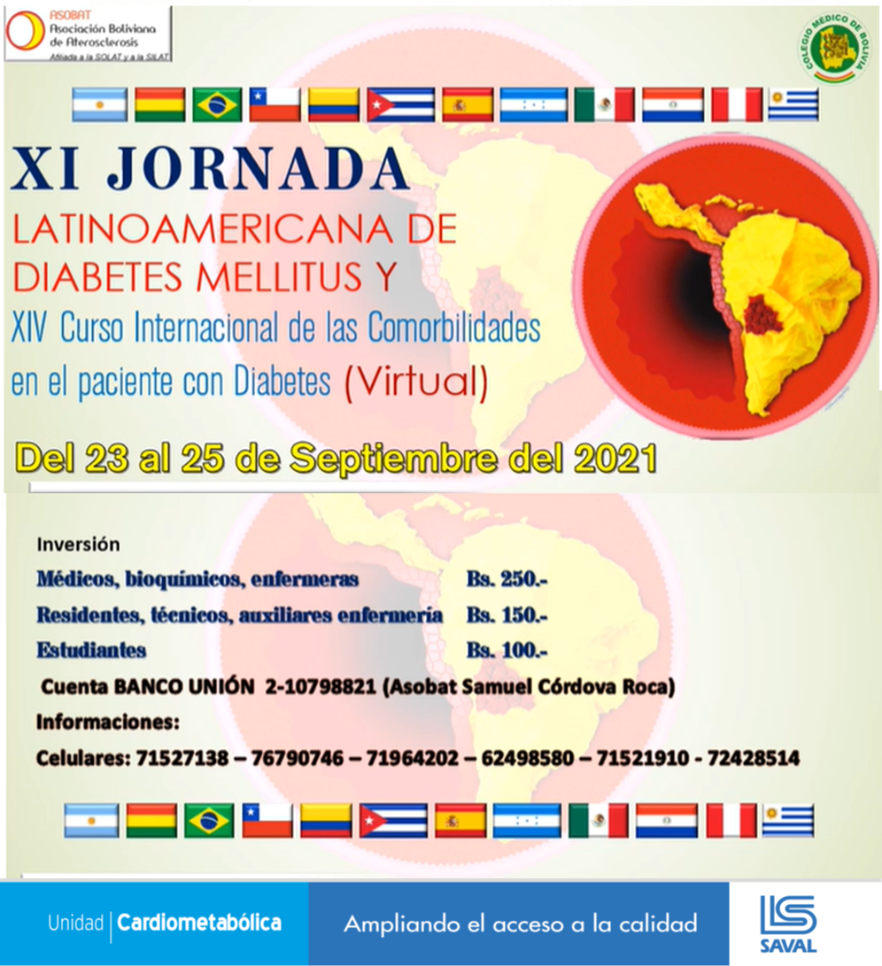 XI Jornada latinoamericana de diabetes mellitus 