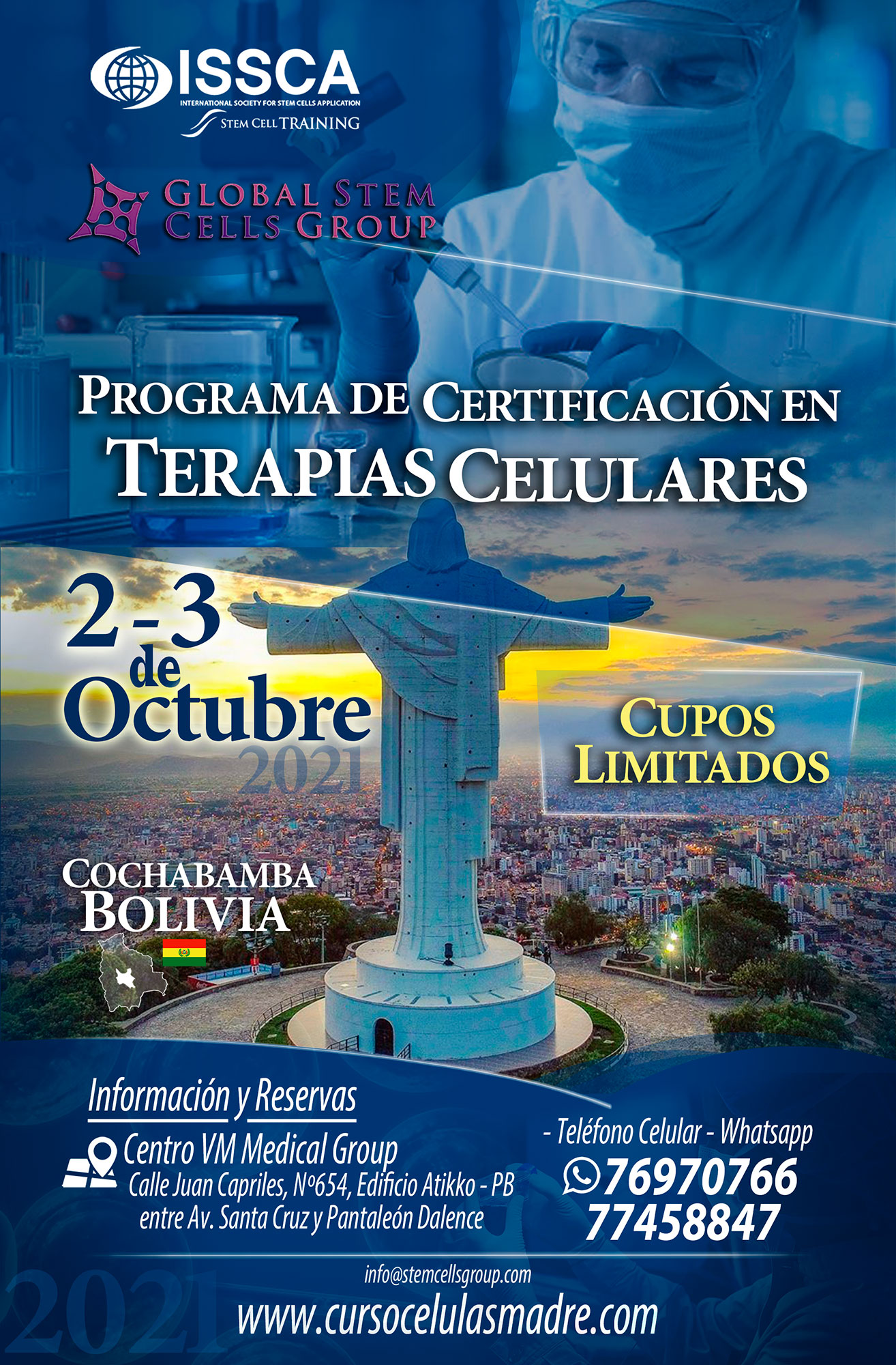 Programa de certificación internacional en terapias celulares