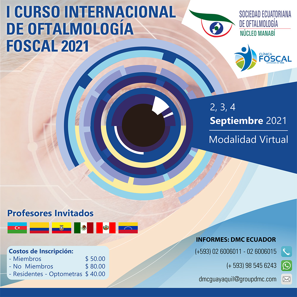 I Curso internacional de oftalmología FOSCAL 2021
