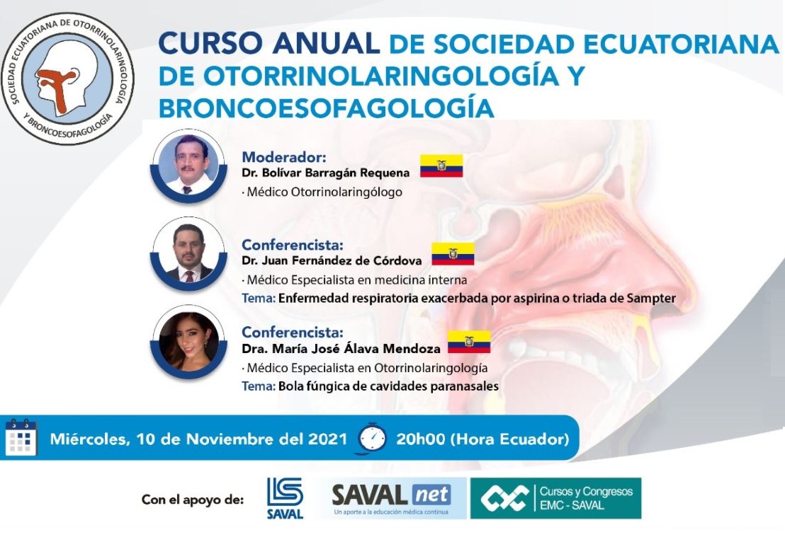 Tríada de Sampter y bola fúngica sinusal