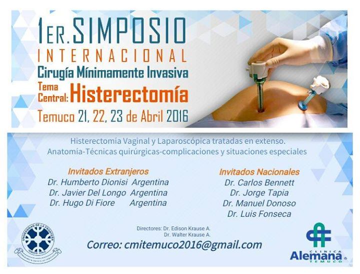 1er Simposio internacional de cirugía mínimamente invasiva