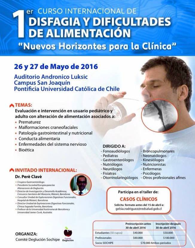 Curso internacional de disfagia y dificultades de alimentación
