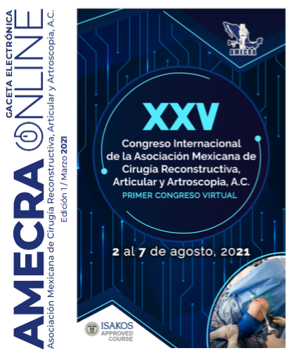 XXV Congreso internacional de la asociación mexicana de cirugía reconstructiva articular y artroscopia 