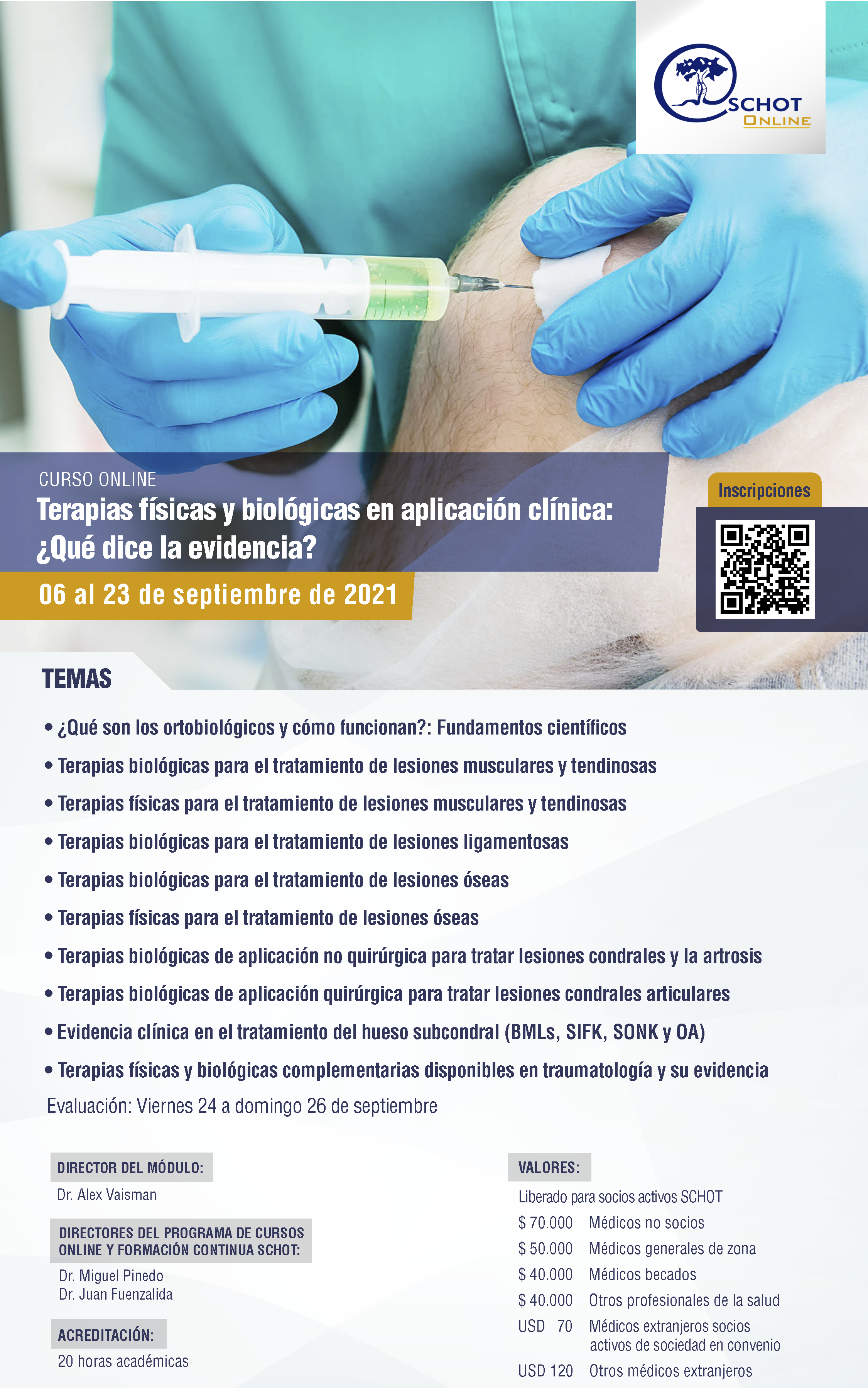 Terapias físicas y biológicas en aplicación clínica: ¿qué dice la evidencia?