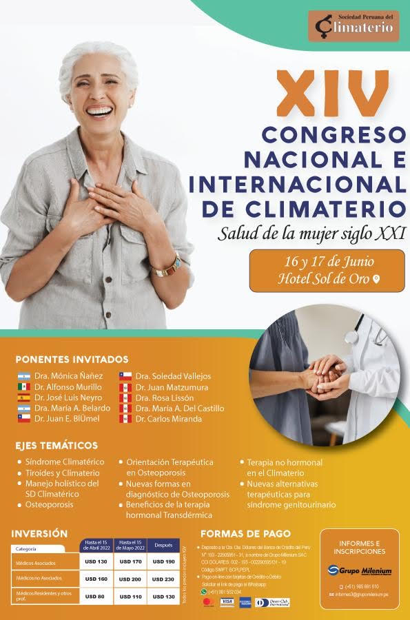 XVI Congreso nacional e internacional de climaterio