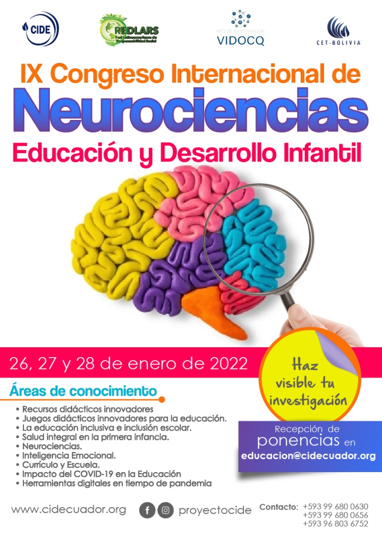 IX Congreso internacional de neurociencias, educación y desarrollo infantil
