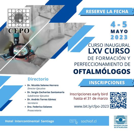 LXV Curso de formación y perfeccionamiento de oftalmólogos