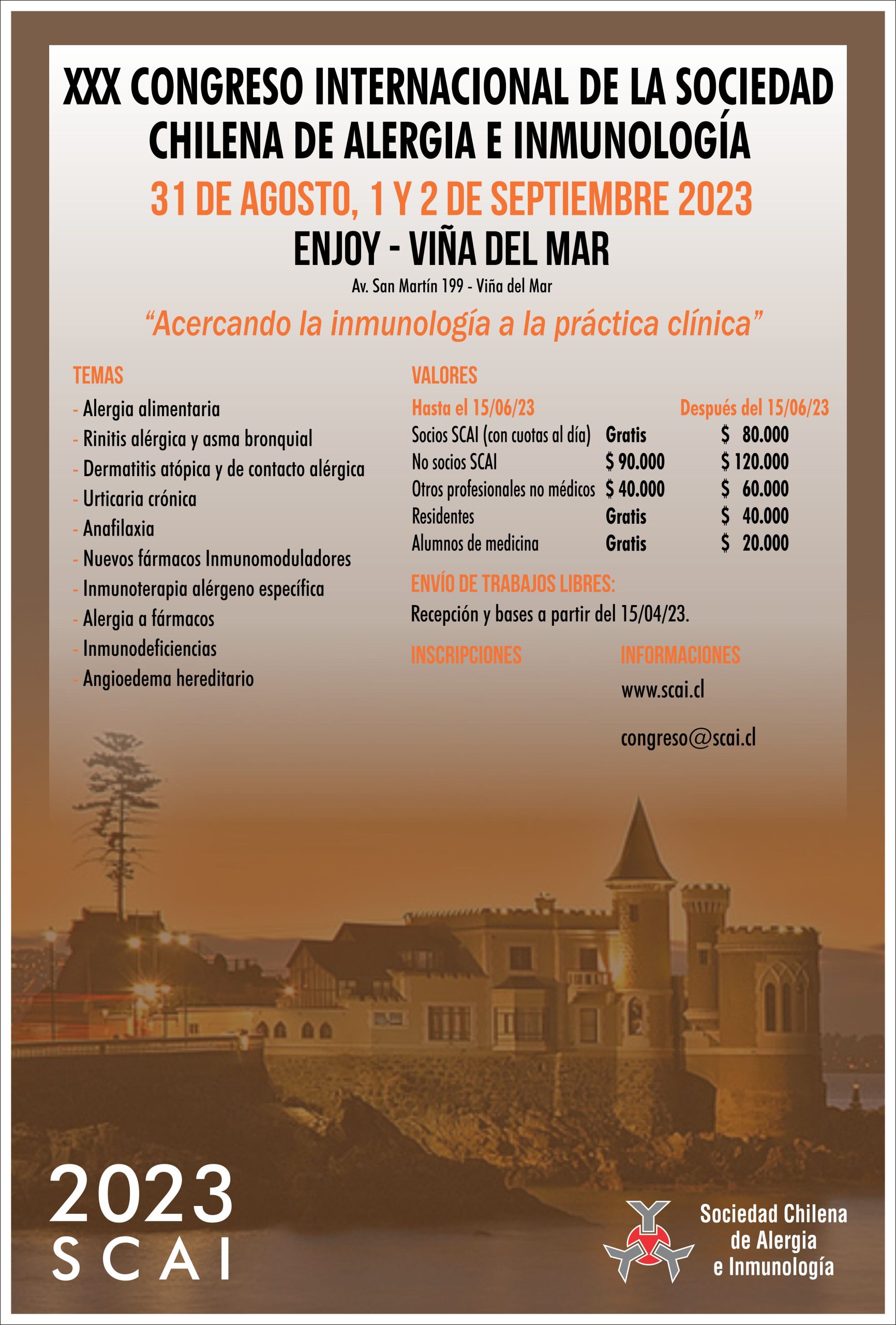 XXX Congreso Internacional de la Sociedad Chilena de Alergia e Inmunología