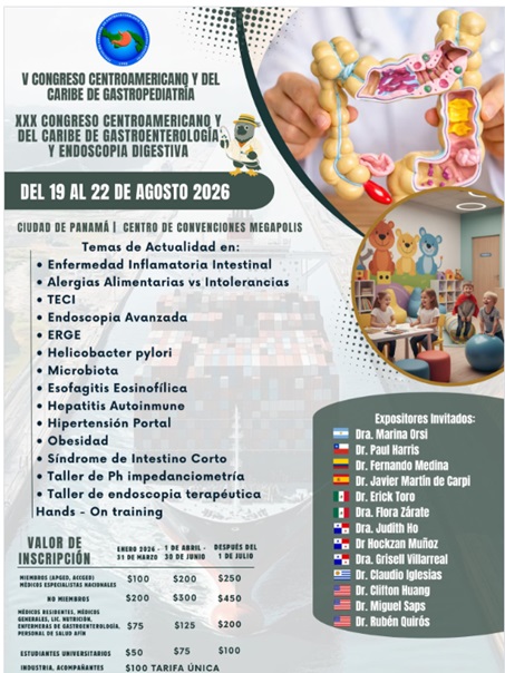 V Congreso Centroamericano y del Caribe de Gastropediatría