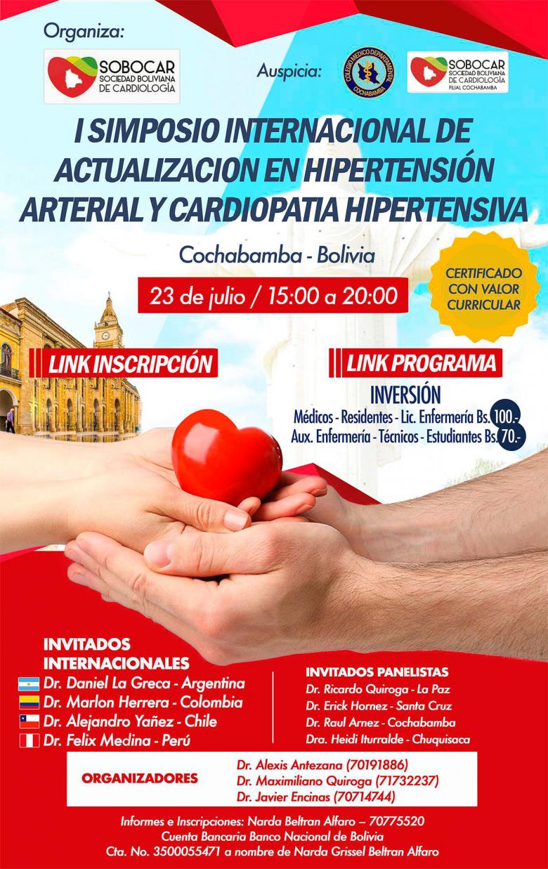 I Simposio internacional de actualización en hipertensión arterial y cardiopatía hipertensiva