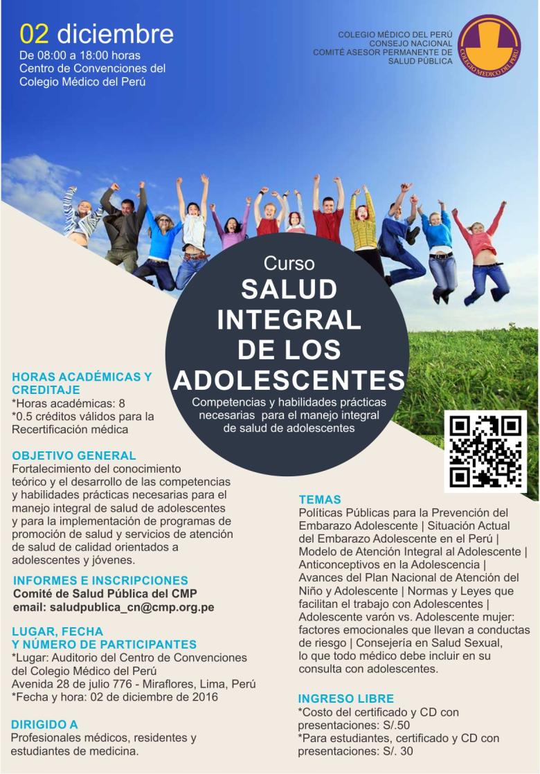 Curso de salud integral de los adolescentes