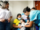 Vacunación en Santa Anita para proteger a niños contra el sarampión