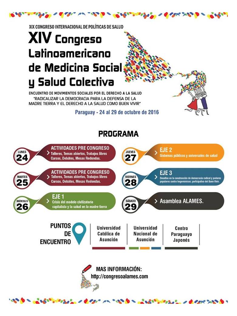 XIV Congreso latinoamericano de medicina social y colectiva