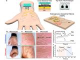 Tatuaje electrónico en la palma de la mano detecta el estrés