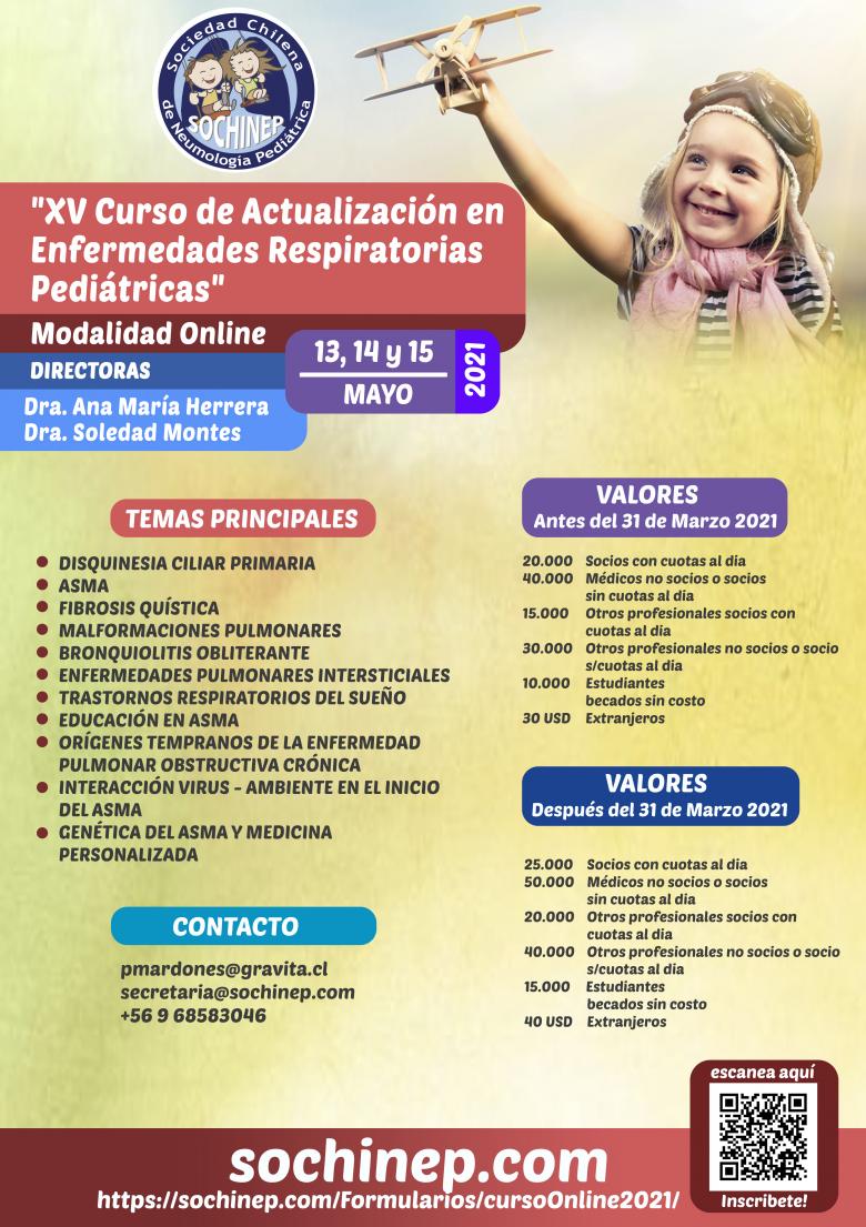 XV Curso de actualización de enfermedades respiratorias pediátricas
