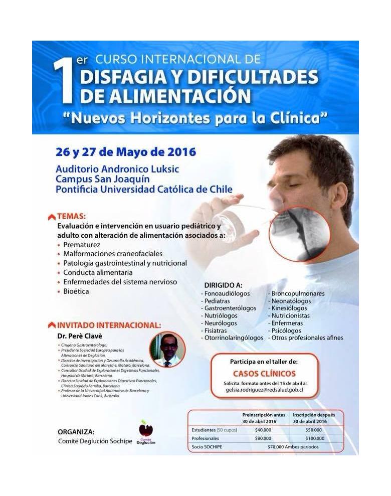 Curso internacional de disfagia y dificultades de alimentación