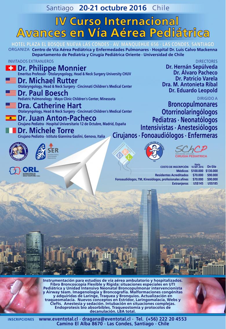 IV curso internacional - Avances en vías aéreas pediátricas