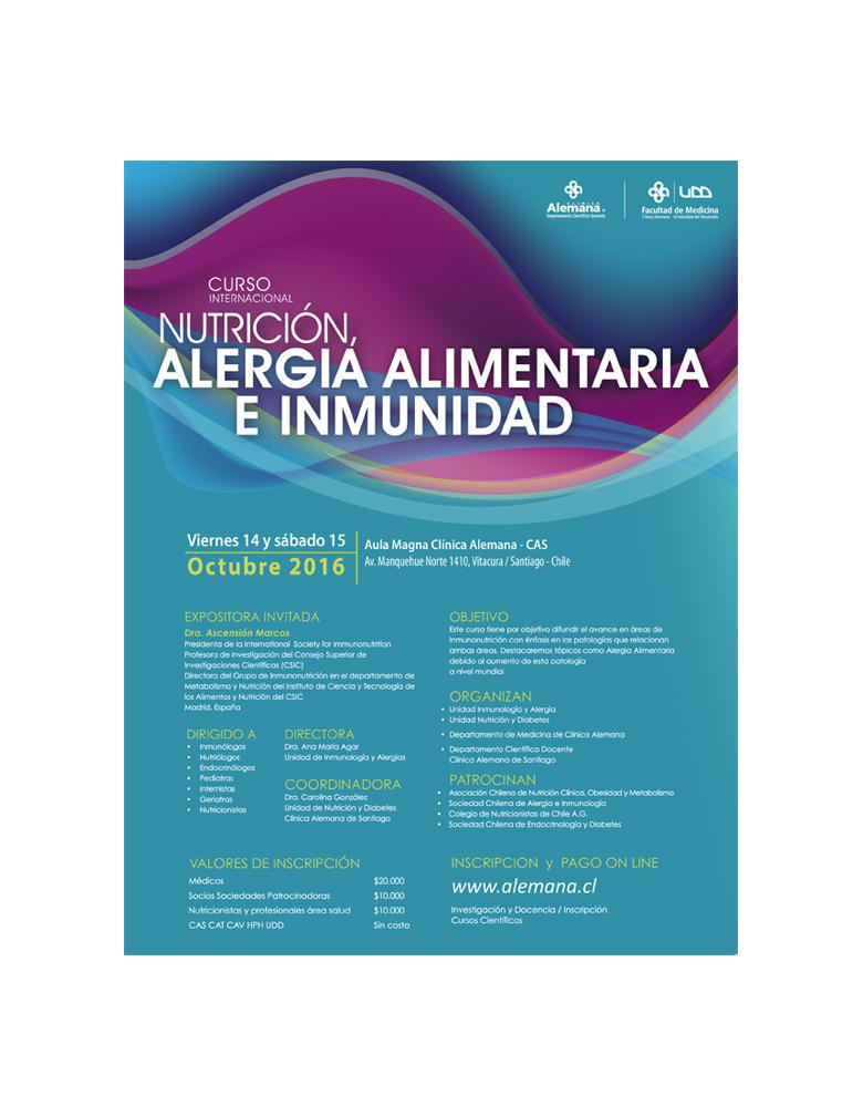 Curso internacional de nutrición, alergia alimentaria e inmunidad