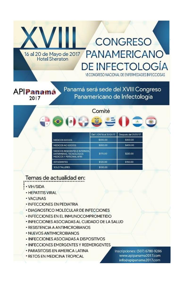 XVIII Congreso panamericano de infectología
