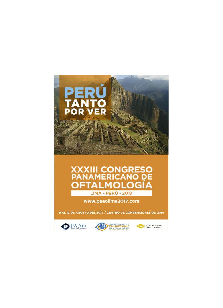 XXXIII Congreso panamericano de oftalmología