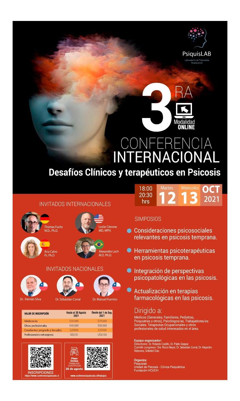 III Conferencia internacional: “Desafíos clínicos y terapéuticos en psicosis”