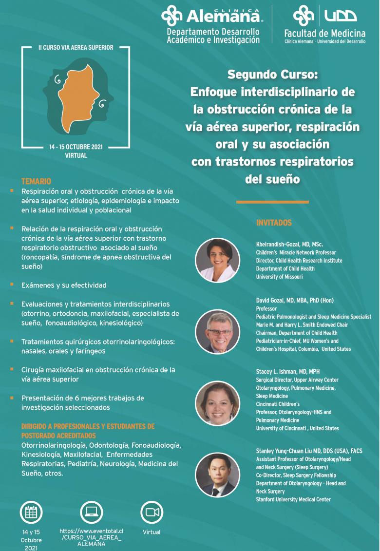 II Curso: Enfoque interdisciplinario de la obstrucción respiratoria en la vía aérea superior