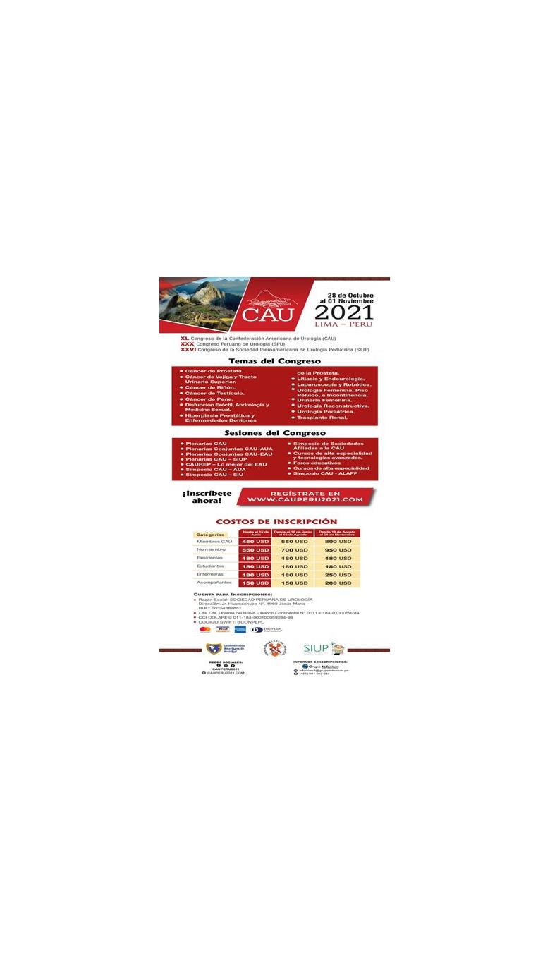 XL Congreso de la confederación americana de urología