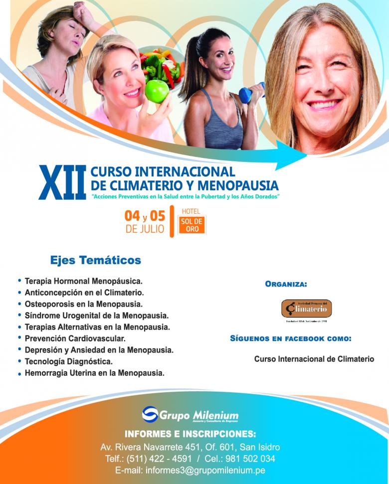 XII Curso internacional de climaterio y menopausia