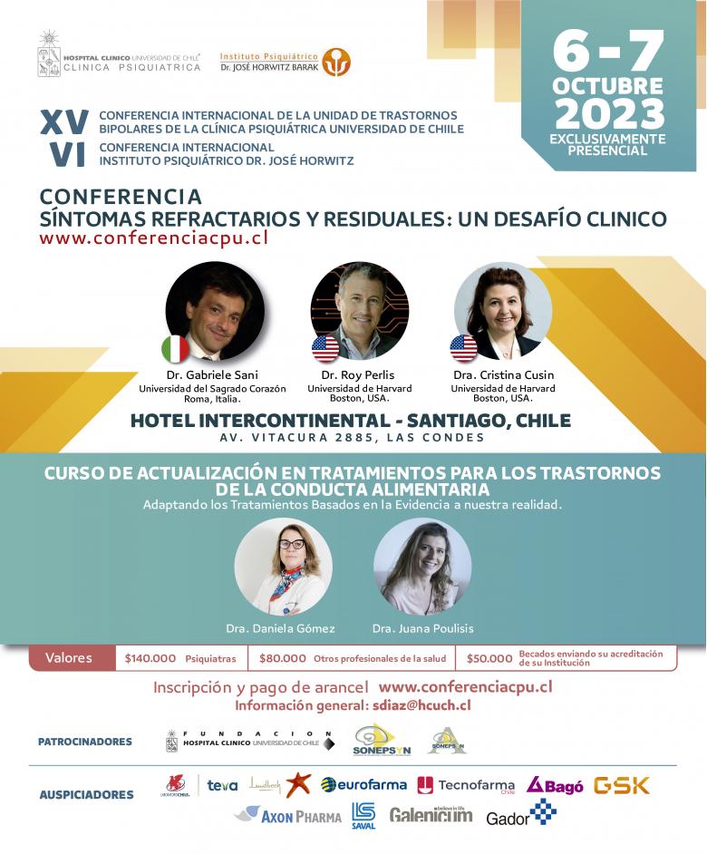 XV Conferencia Internacional Clínica Psiquiátrica Universidad de Chile