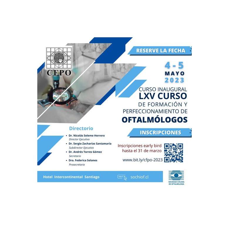 LXV Curso de formación y perfeccionamiento de oftalmólogos