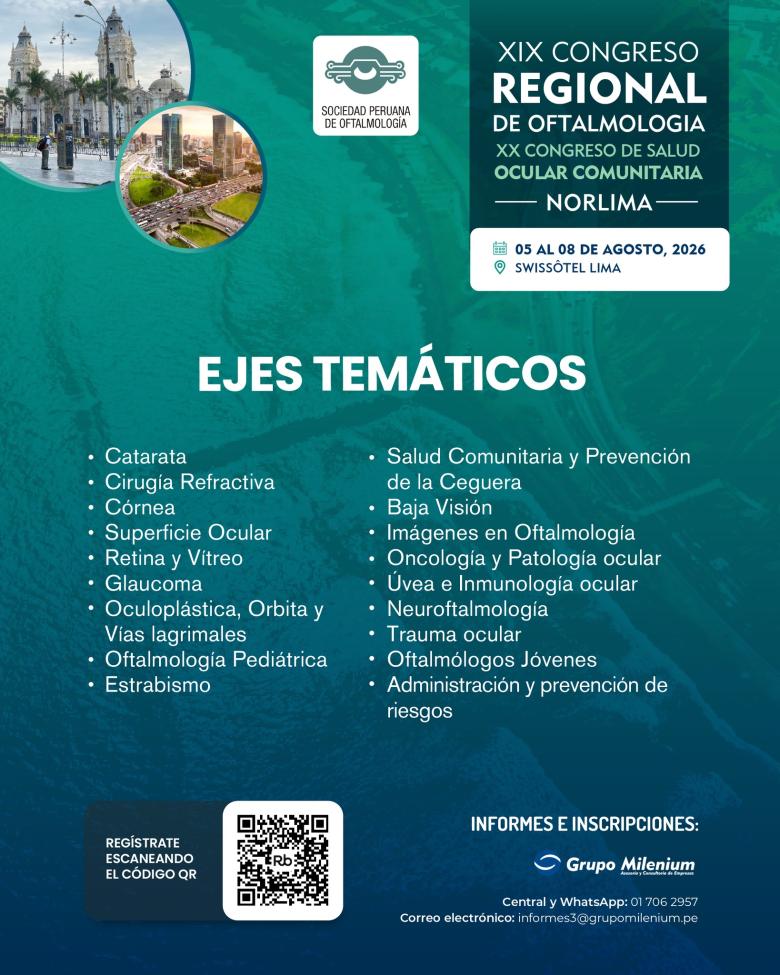 XIX Congreso Regional Peruano de Oftalmología